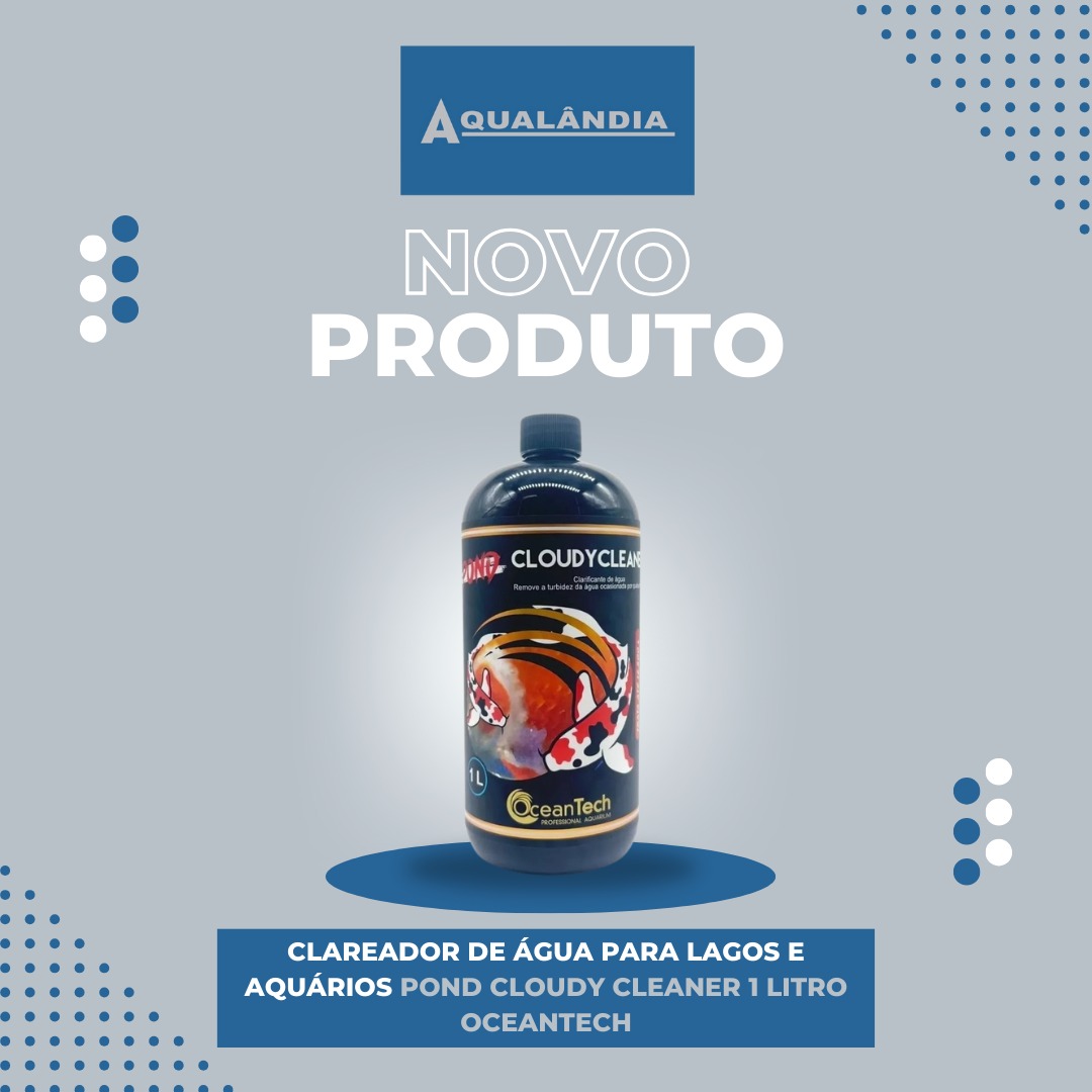 Clareador de Água para Lagos e Aquários Pond Cloudy Cleaner 1 Litro Oceantech